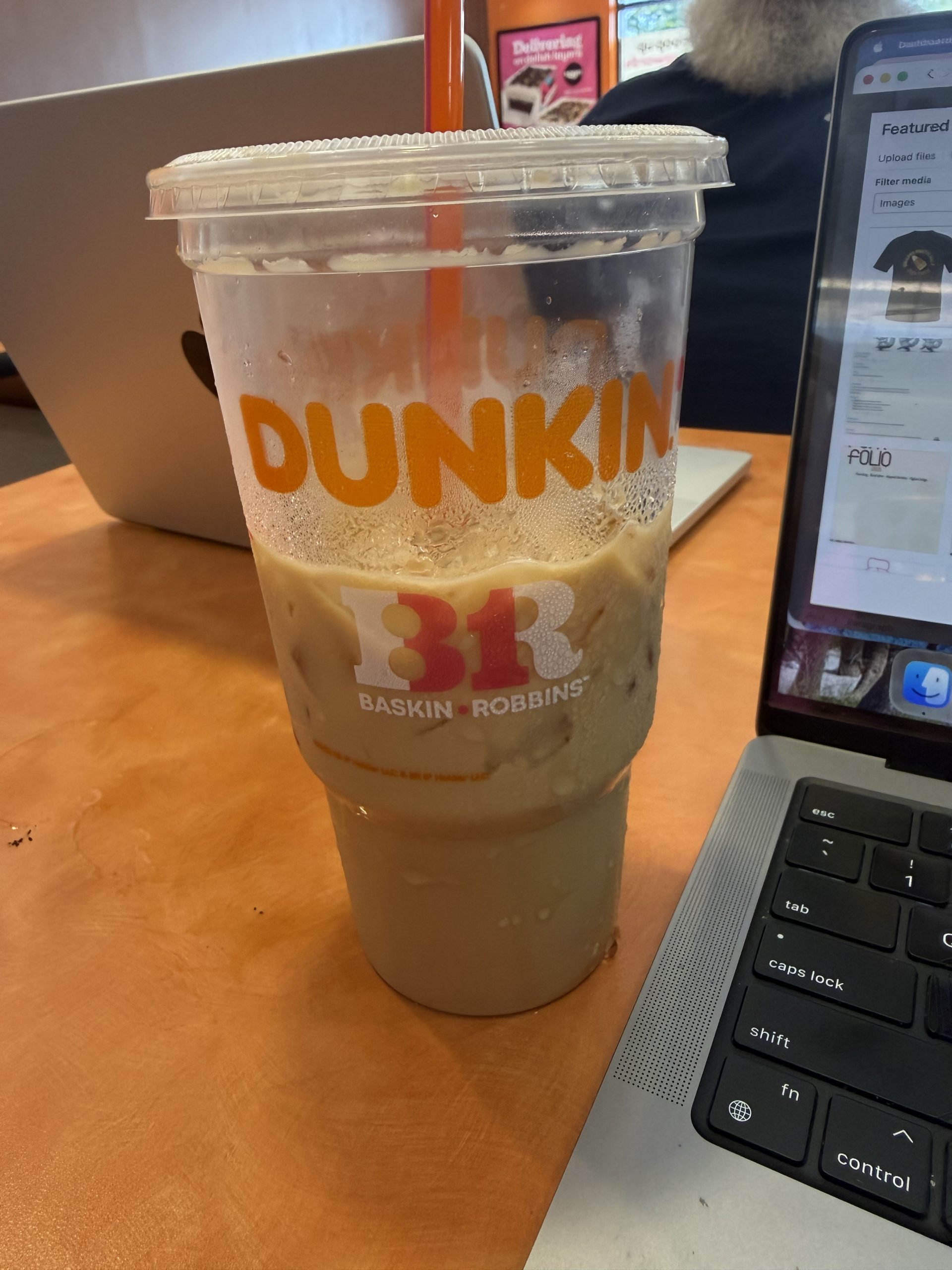 Workin’ from Dunkin’