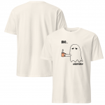 Short-Sleeve Unisex T-Shirt Boo I need Brew by Cotton Allie Designs @ Simply Sina