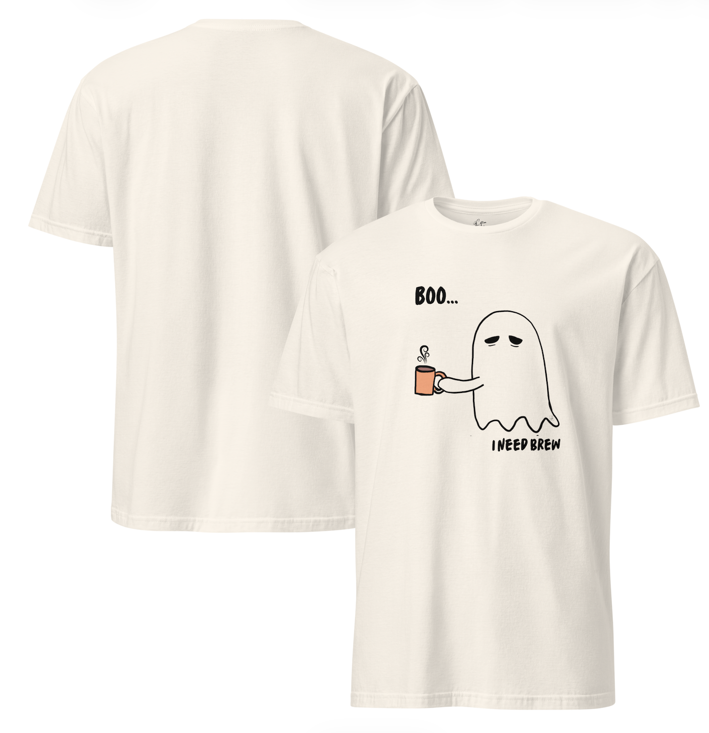Short-Sleeve Unisex T-Shirt Boo I need Brew by Cotton Allie Designs @ Simply Sina