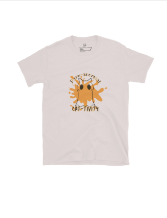 Short-Sleeve Unisex T-Shirt Purr-anormal Cat-tivity by Cotton Allie Designs @ Simply Sina
