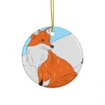 Ceramic ornament Stay Foxy by Cotton Allie Designs @ Simply Sina