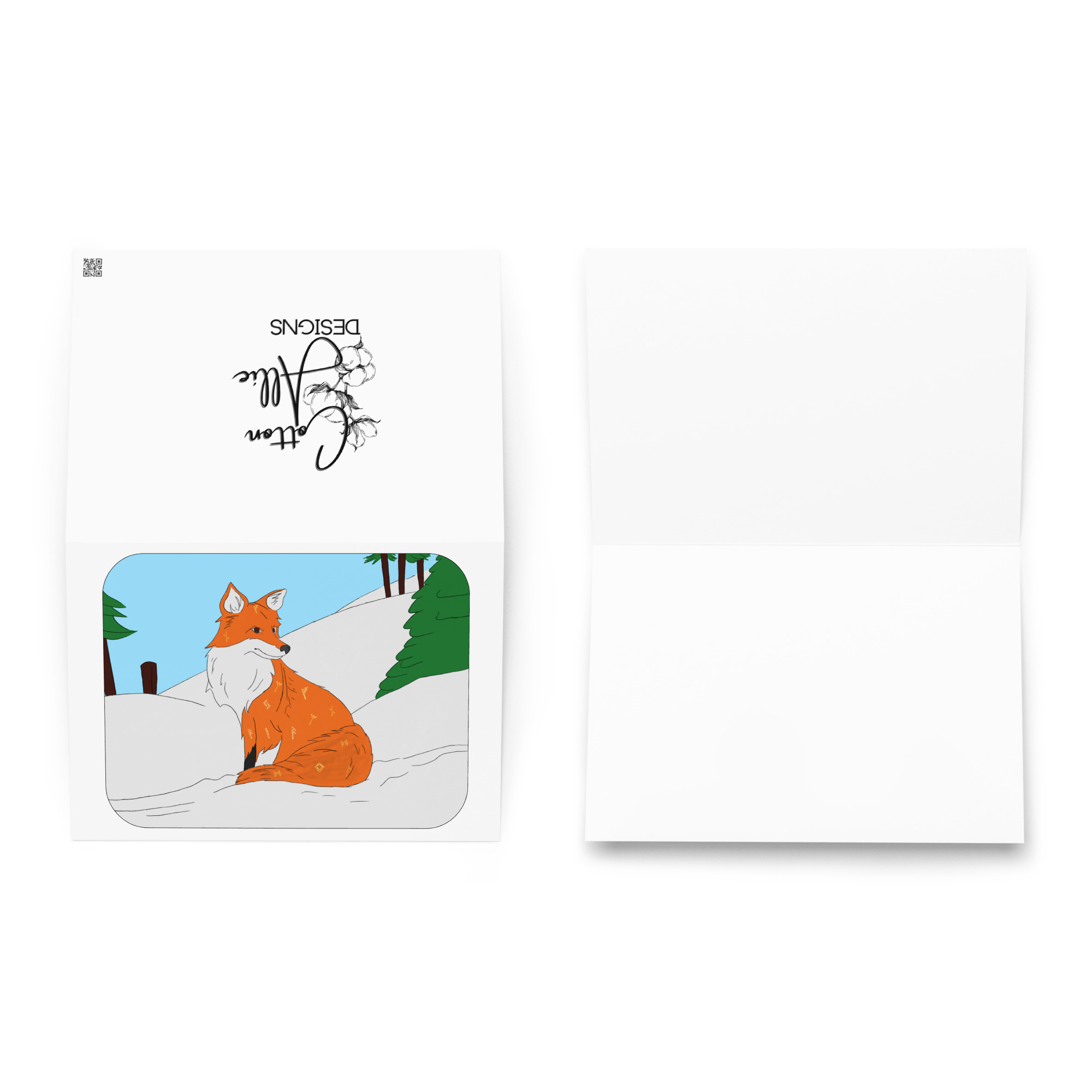 Greeting card Stay Foxy by Cotton Allie Designs @ Simply Sina - Image 4