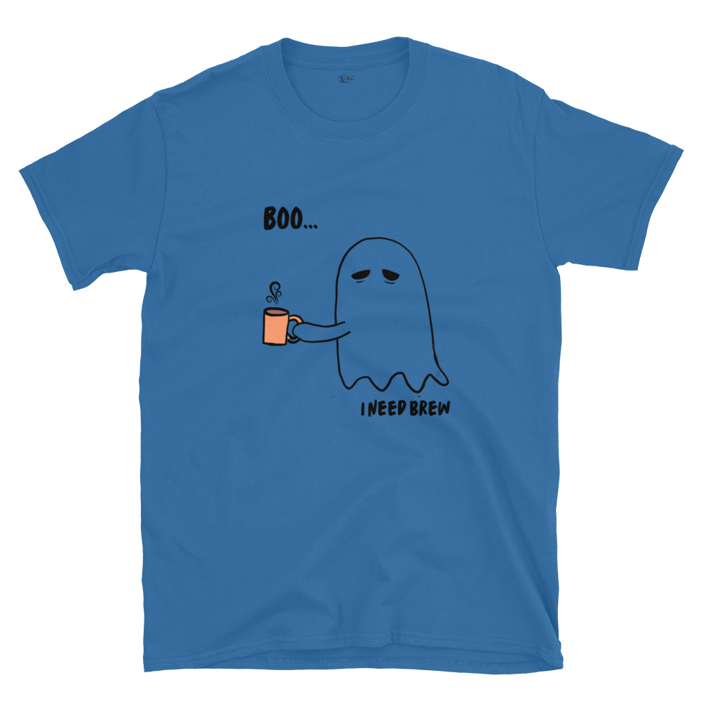 Short-Sleeve Unisex T-Shirt Boo I need Brew by Cotton Allie Designs @ Simply Sina - Image 25