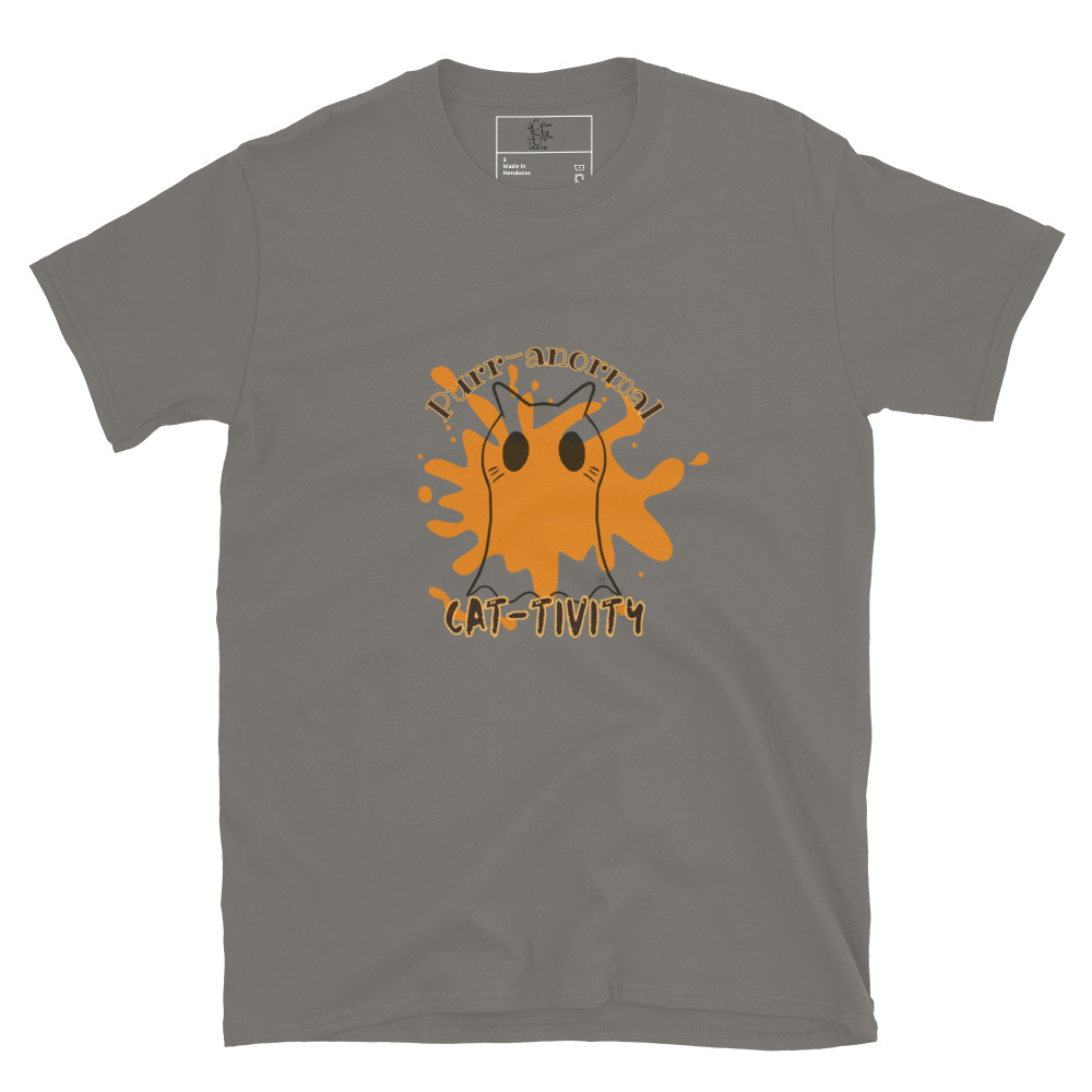Short-Sleeve Unisex T-Shirt Purr-anormal Cat-tivity by Cotton Allie Designs @ Simply Sina - Image 10