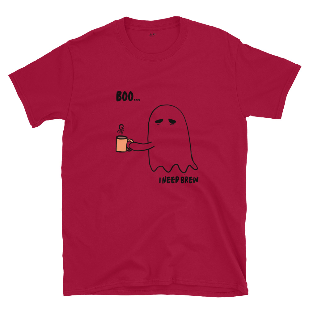 Short-Sleeve Unisex T-Shirt Boo I need Brew by Cotton Allie Designs @ Simply Sina - Image 23