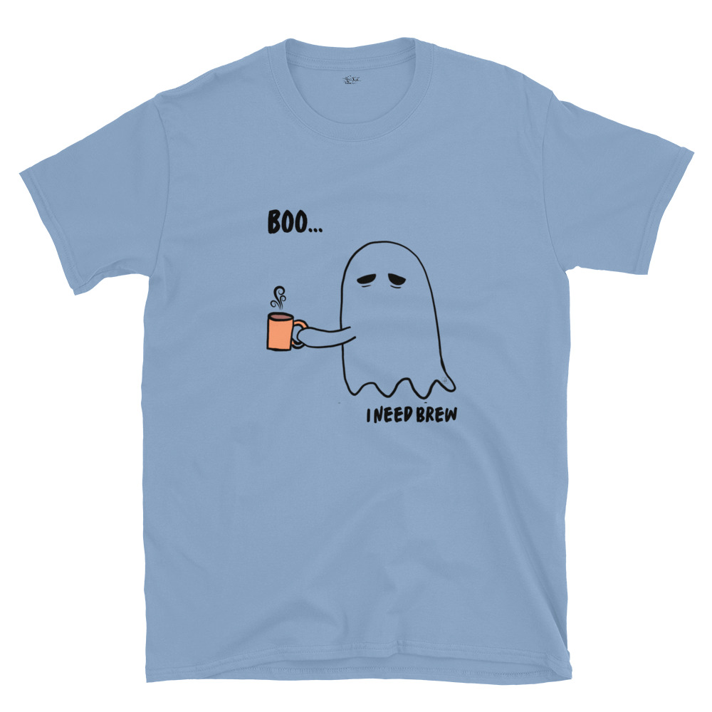 Short-Sleeve Unisex T-Shirt Boo I need Brew by Cotton Allie Designs @ Simply Sina - Image 22