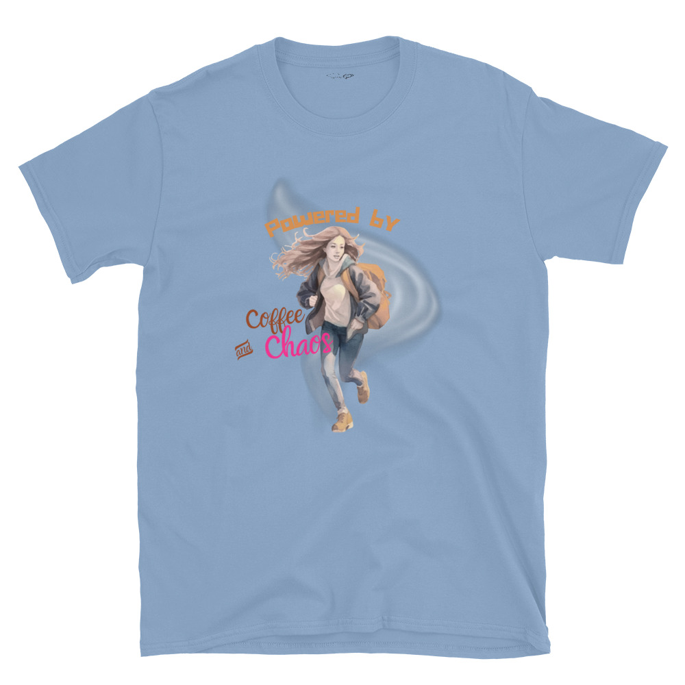 Coffee and Chaos – Short-Sleeve Unisex T-Shirt by Simply Sina - Image 27