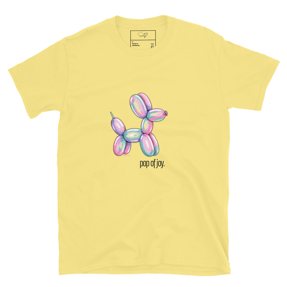 Pop of Joy – Short-Sleeve Unisex T-Shirt by Simply Sina
