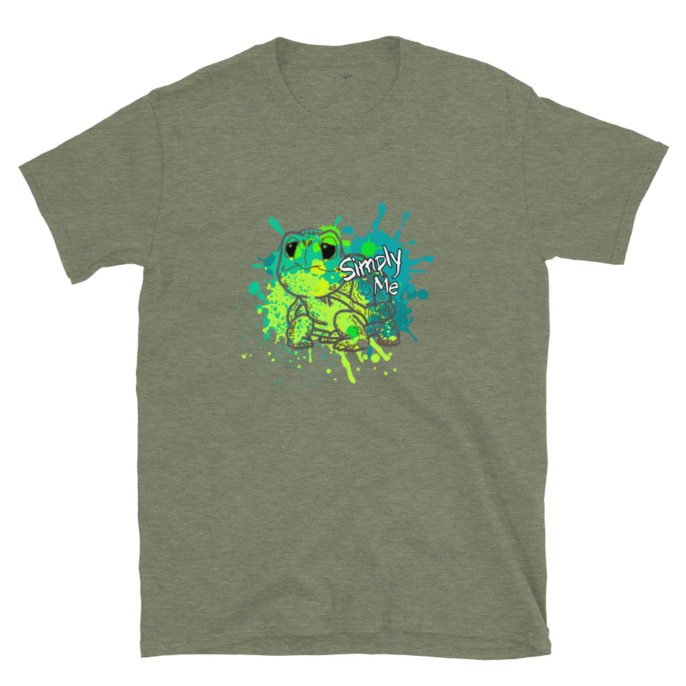 Splatter Tortoise Simply Me – Short-Sleeve Unisex T-Shirt by Simply Sina - Image 14