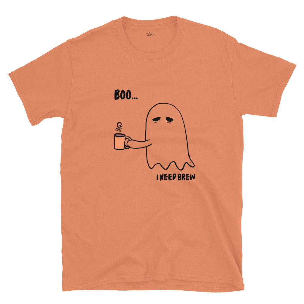 Short-Sleeve Unisex T-Shirt Boo I need Brew by Cotton Allie Designs @ Simply Sina - Image 21