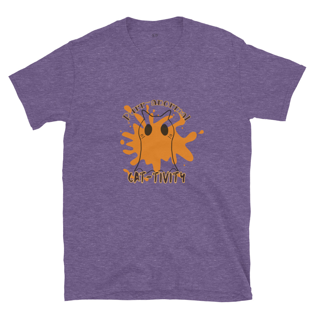 Short-Sleeve Unisex T-Shirt Purr-anormal Cat-tivity by Cotton Allie Designs @ Simply Sina - Image 14