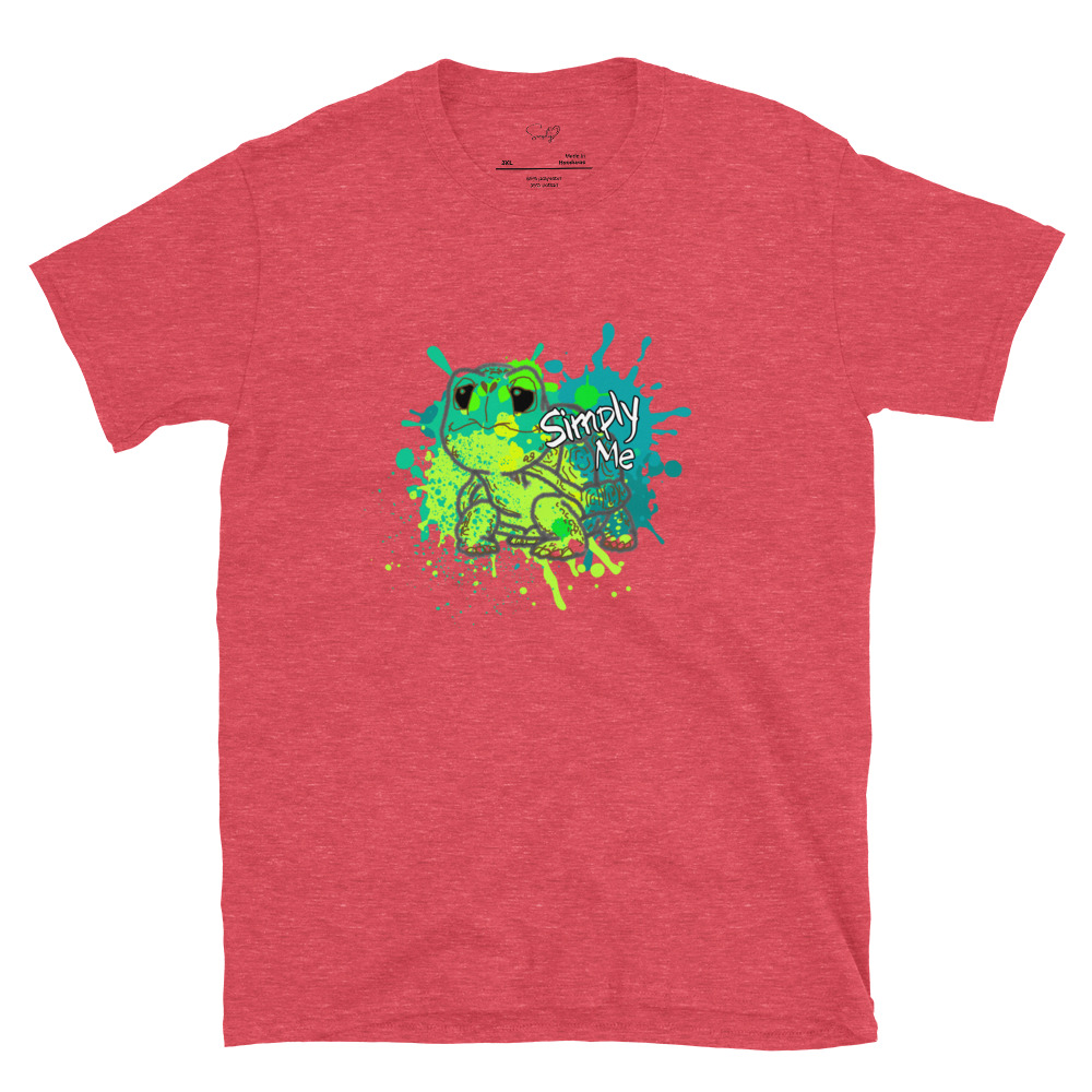 Splatter Tortoise Simply Me – Short-Sleeve Unisex T-Shirt by Simply Sina - Image 8