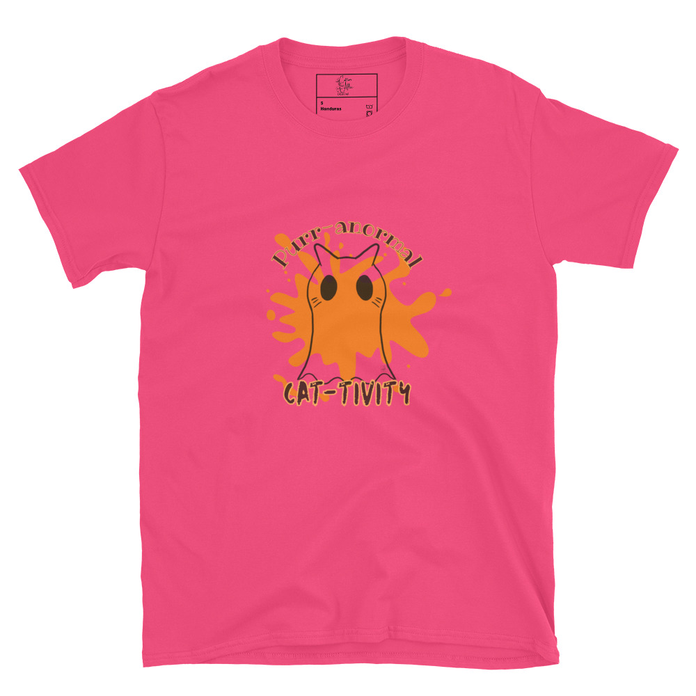 Short-Sleeve Unisex T-Shirt Purr-anormal Cat-tivity by Cotton Allie Designs @ Simply Sina - Image 35