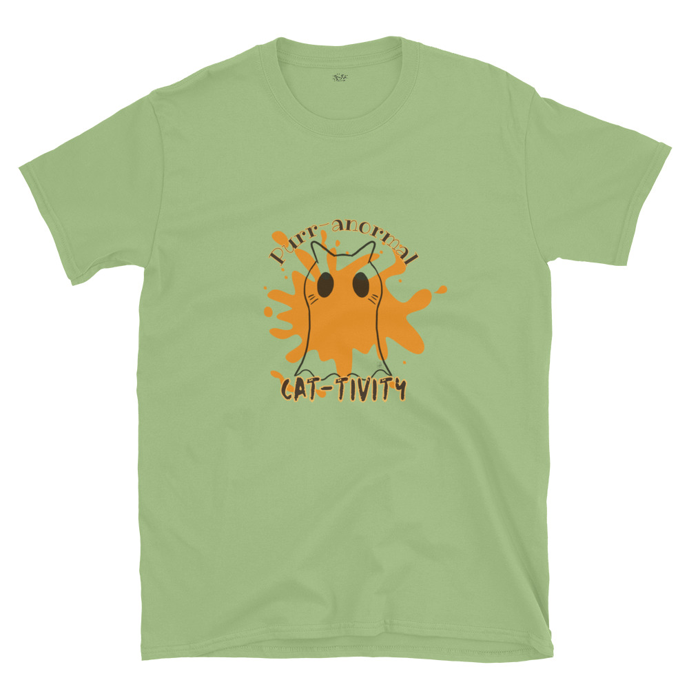 Short-Sleeve Unisex T-Shirt Purr-anormal Cat-tivity by Cotton Allie Designs @ Simply Sina - Image 19