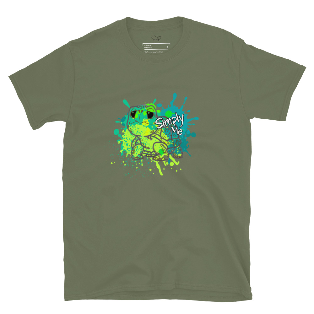 Splatter Tortoise Simply Me – Short-Sleeve Unisex T-Shirt by Simply Sina - Image 16