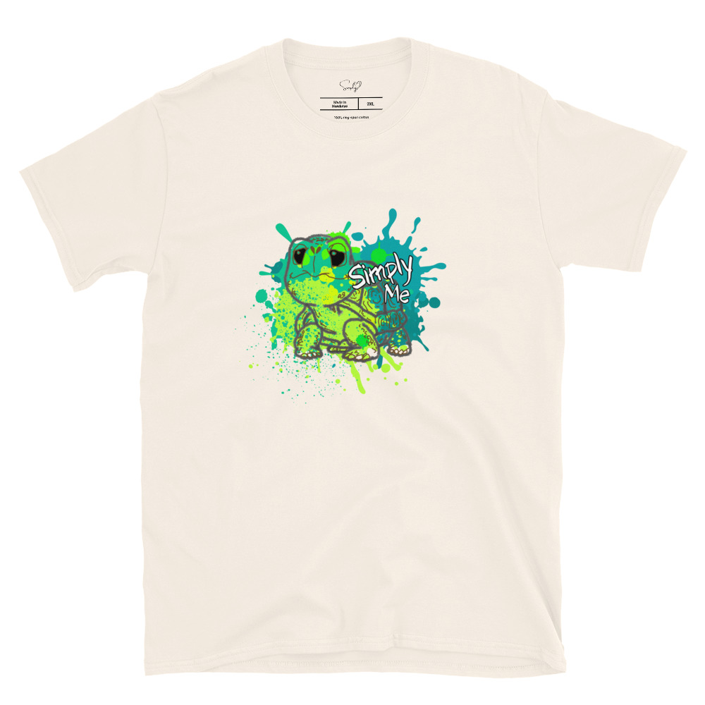 Splatter Tortoise Simply Me – Short-Sleeve Unisex T-Shirt by Simply Sina - Image 7