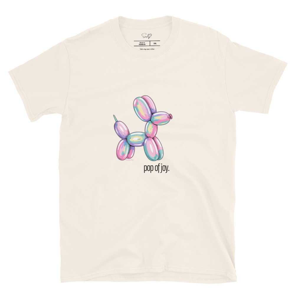 Pop of Joy – Short-Sleeve Unisex T-Shirt by Simply Sina - Image 7