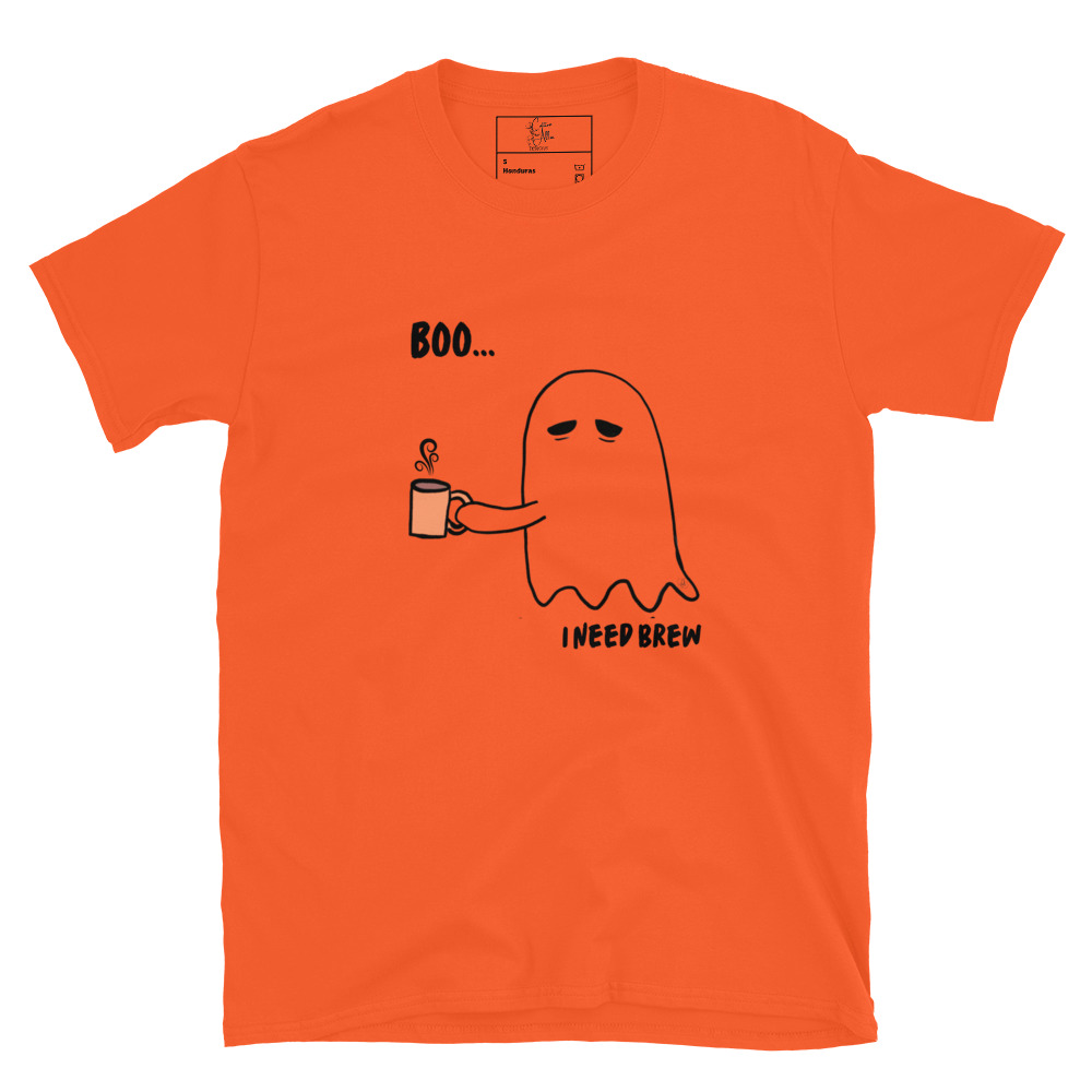 Short-Sleeve Unisex T-Shirt Boo I need Brew by Cotton Allie Designs @ Simply Sina - Image 18
