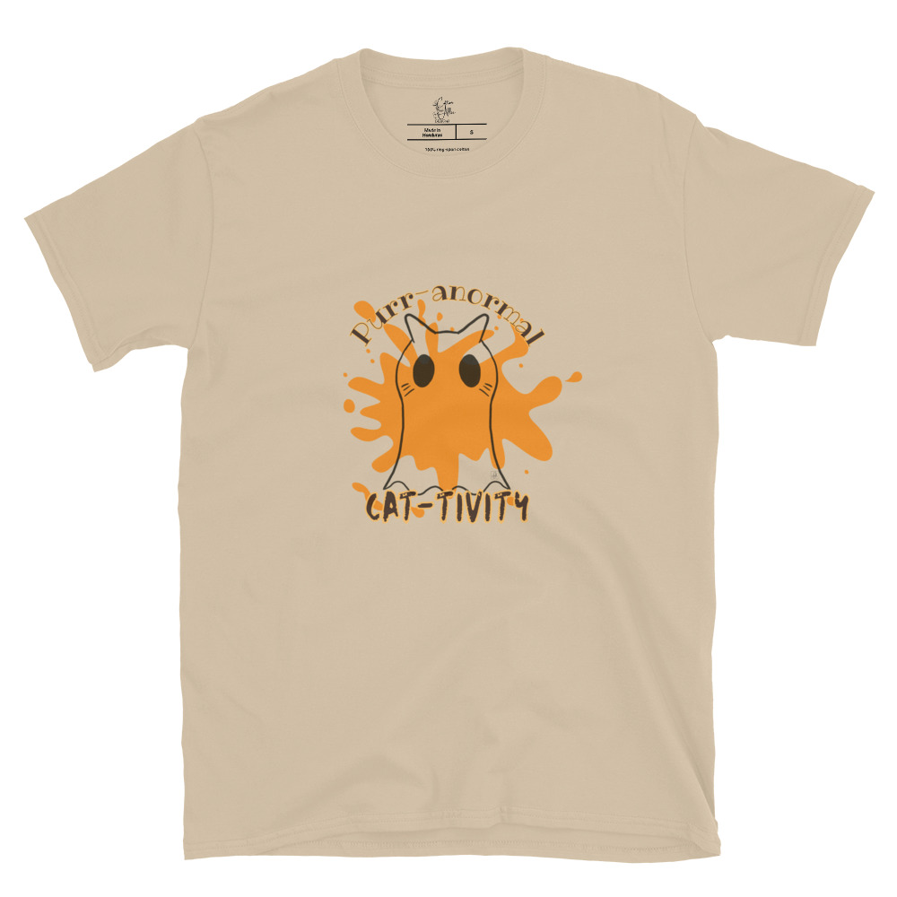 Short-Sleeve Unisex T-Shirt Purr-anormal Cat-tivity by Cotton Allie Designs @ Simply Sina - Image 12