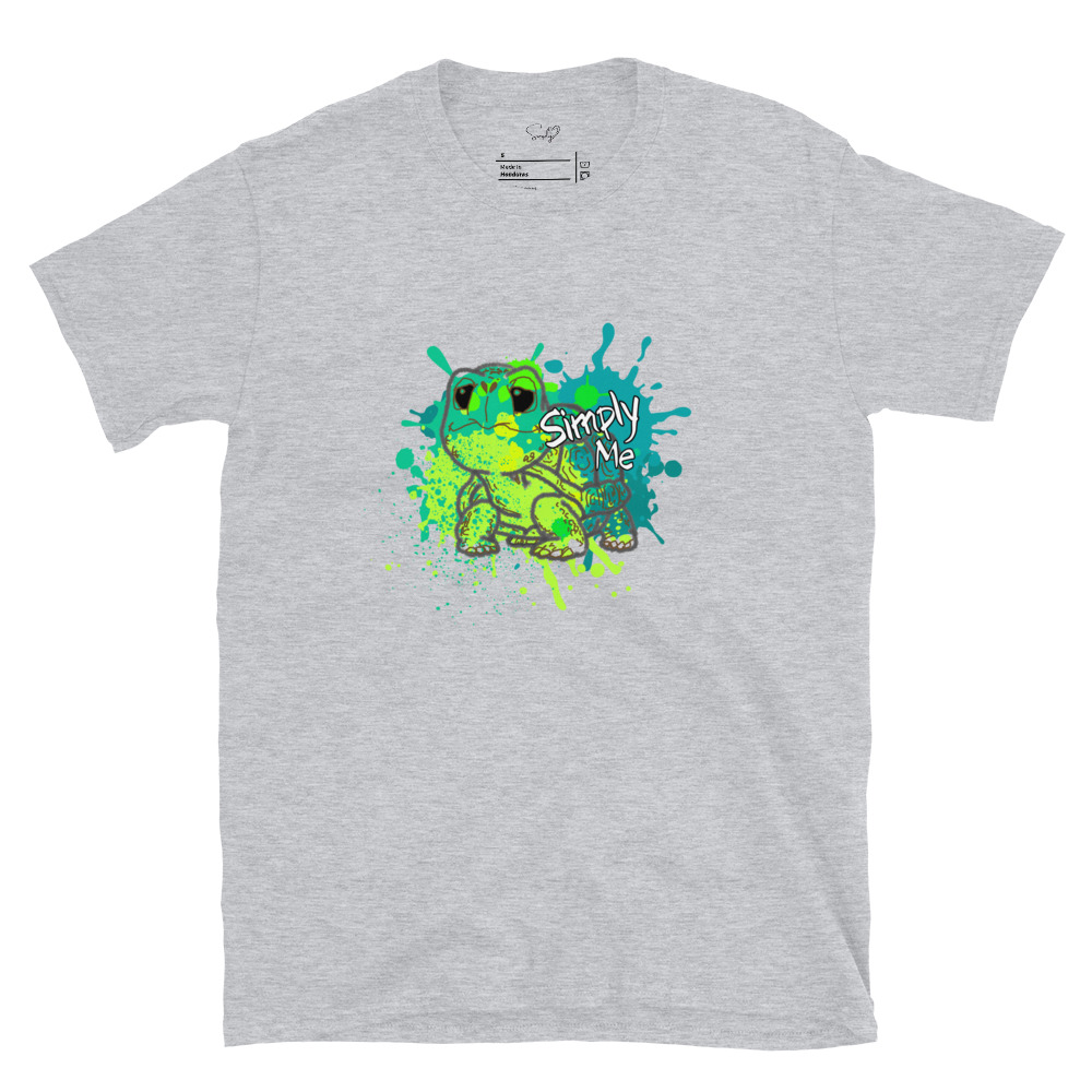 Splatter Tortoise Simply Me – Short-Sleeve Unisex T-Shirt by Simply Sina - Image 4