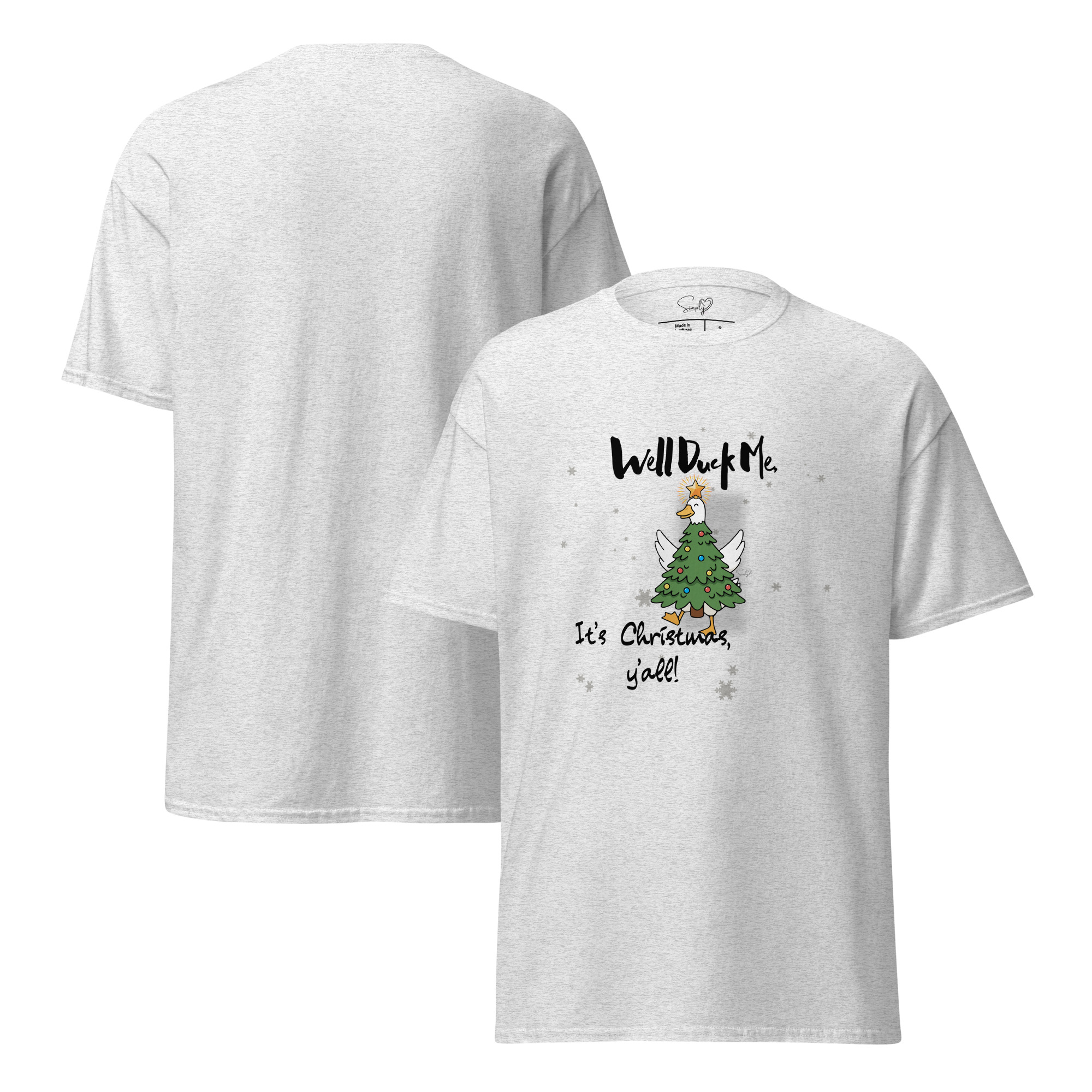 “Well Duck Me, It’s Christmas, Y’all!” by Simply Sina- Short-Sleeve Unisex T-Shirt - Image 4