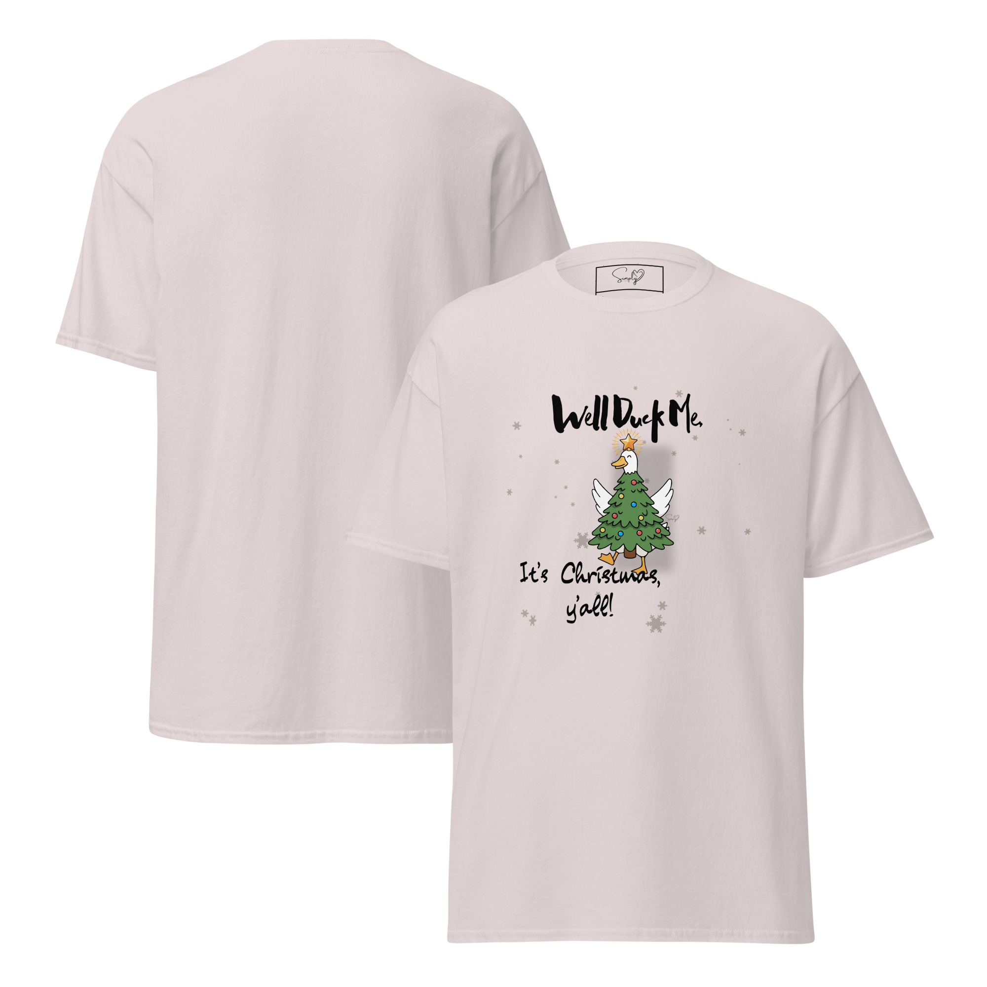 “Well Duck Me, It’s Christmas, Y’all!” by Simply Sina- Short-Sleeve Unisex T-Shirt - Image 3