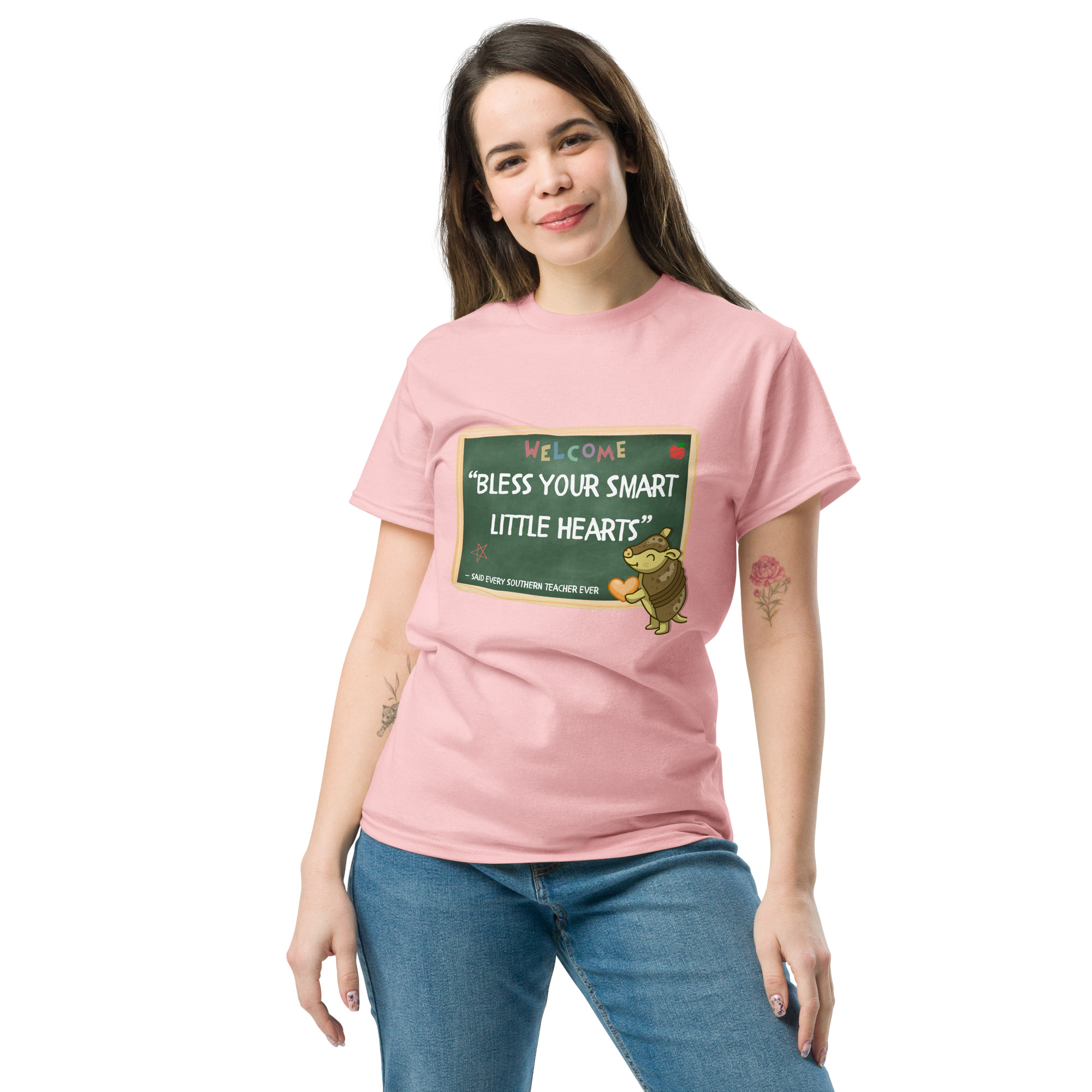 “Bless Your Smart Little Hearts” by Simply Sina Short-Sleeve Unisex classic tee - Image 4