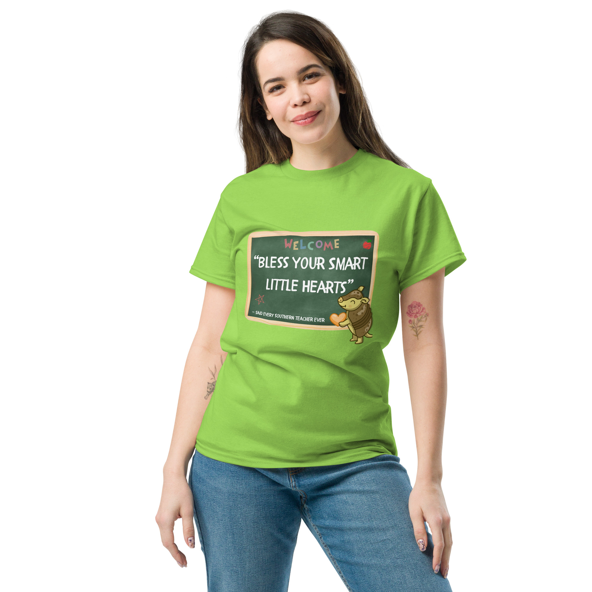 “Bless Your Smart Little Hearts” by Simply Sina Short-Sleeve Unisex classic tee - Image 6
