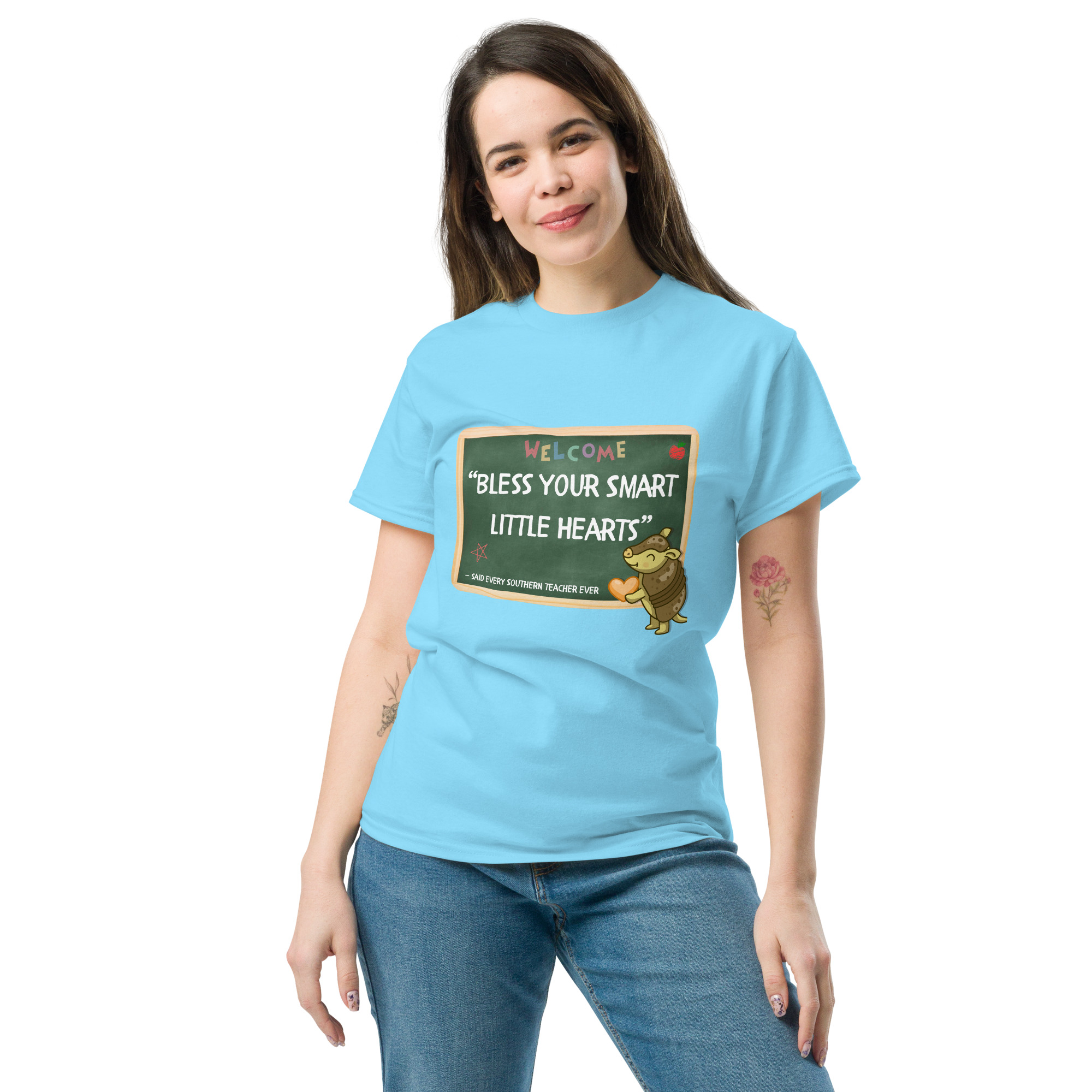 “Bless Your Smart Little Hearts” by Simply Sina Short-Sleeve Unisex classic tee - Image 5