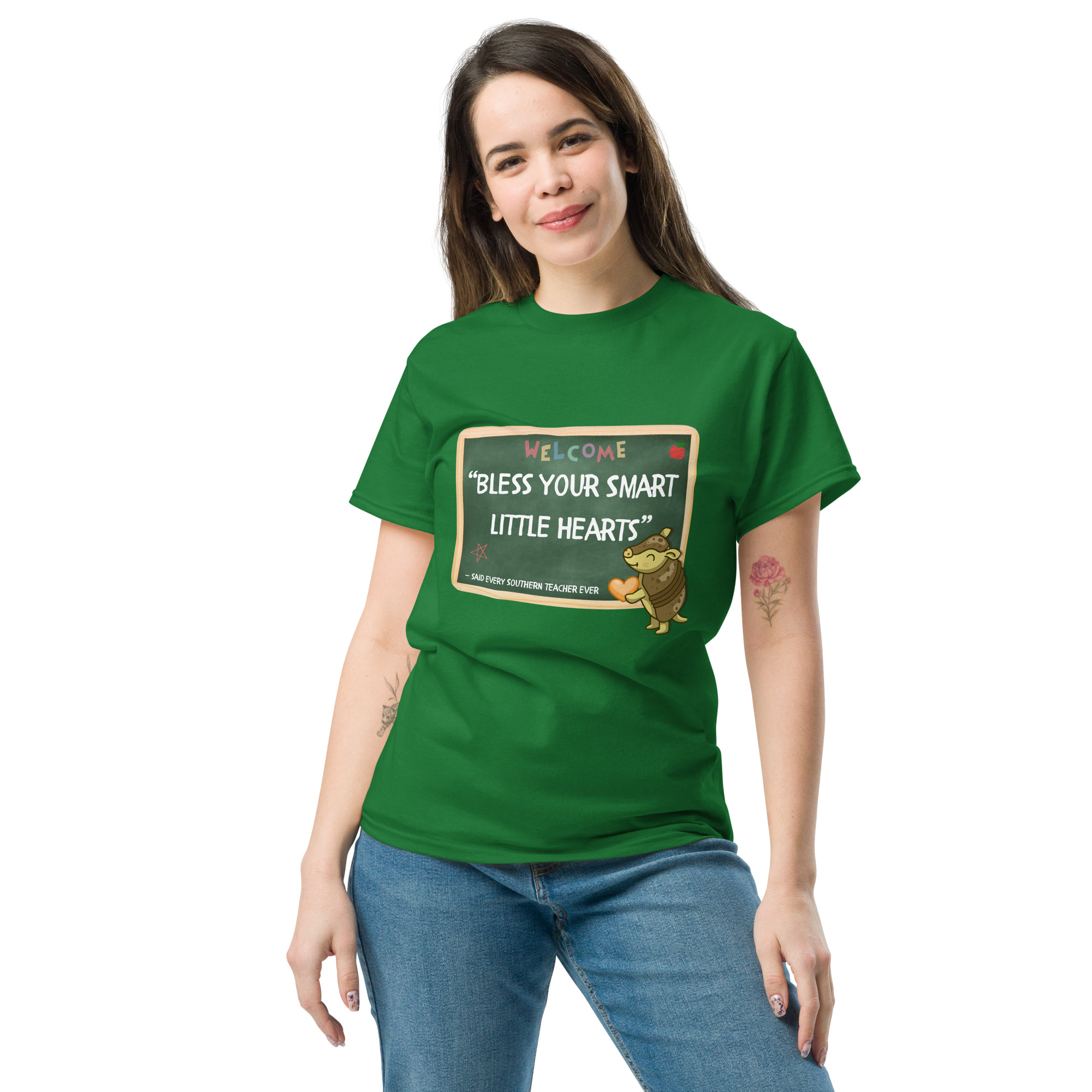 “Bless Your Smart Little Hearts” by Simply Sina Short-Sleeve Unisex classic tee - Image 10