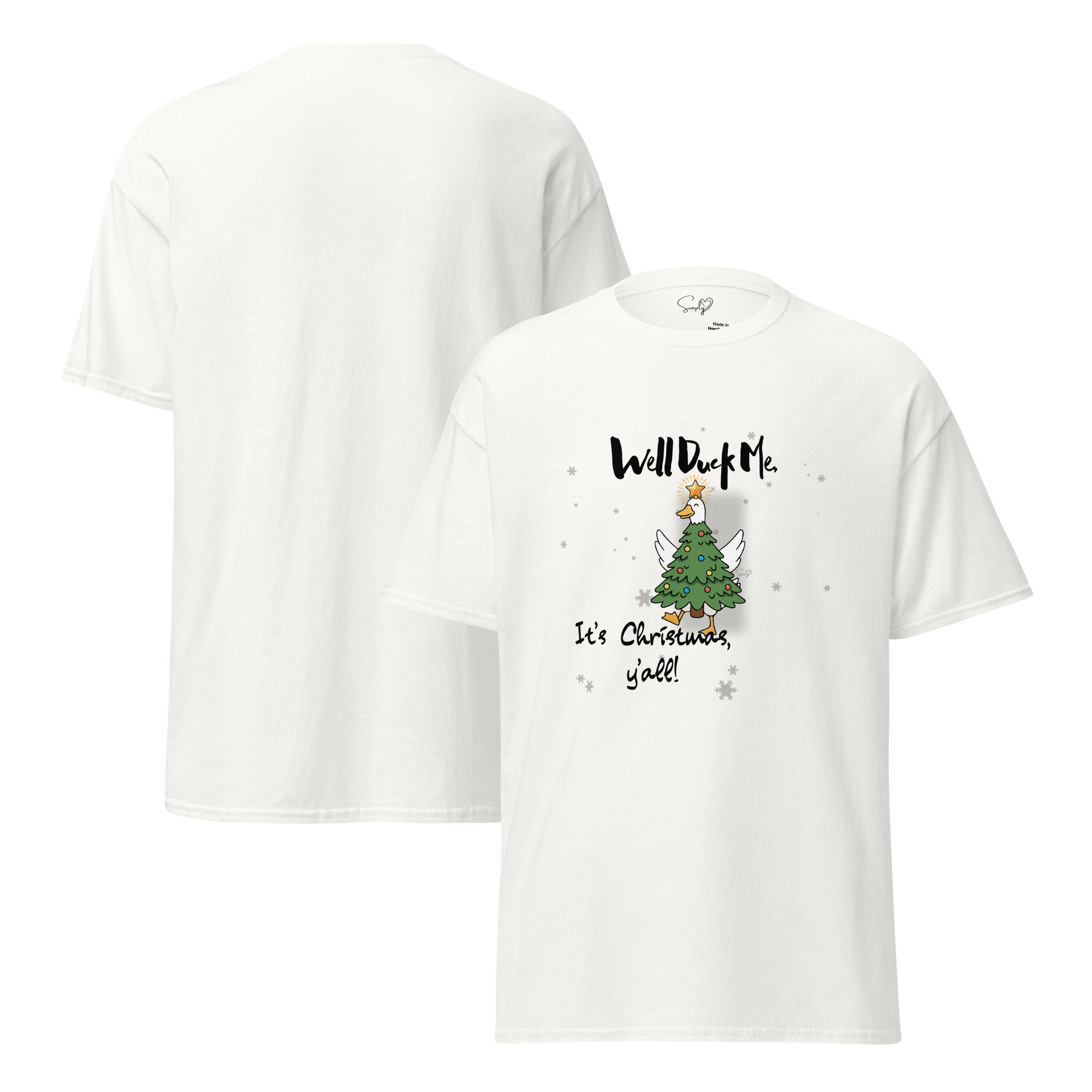 “Well Duck Me, It’s Christmas, Y’all!” by Simply Sina- Short-Sleeve Unisex T-Shirt - Image 5